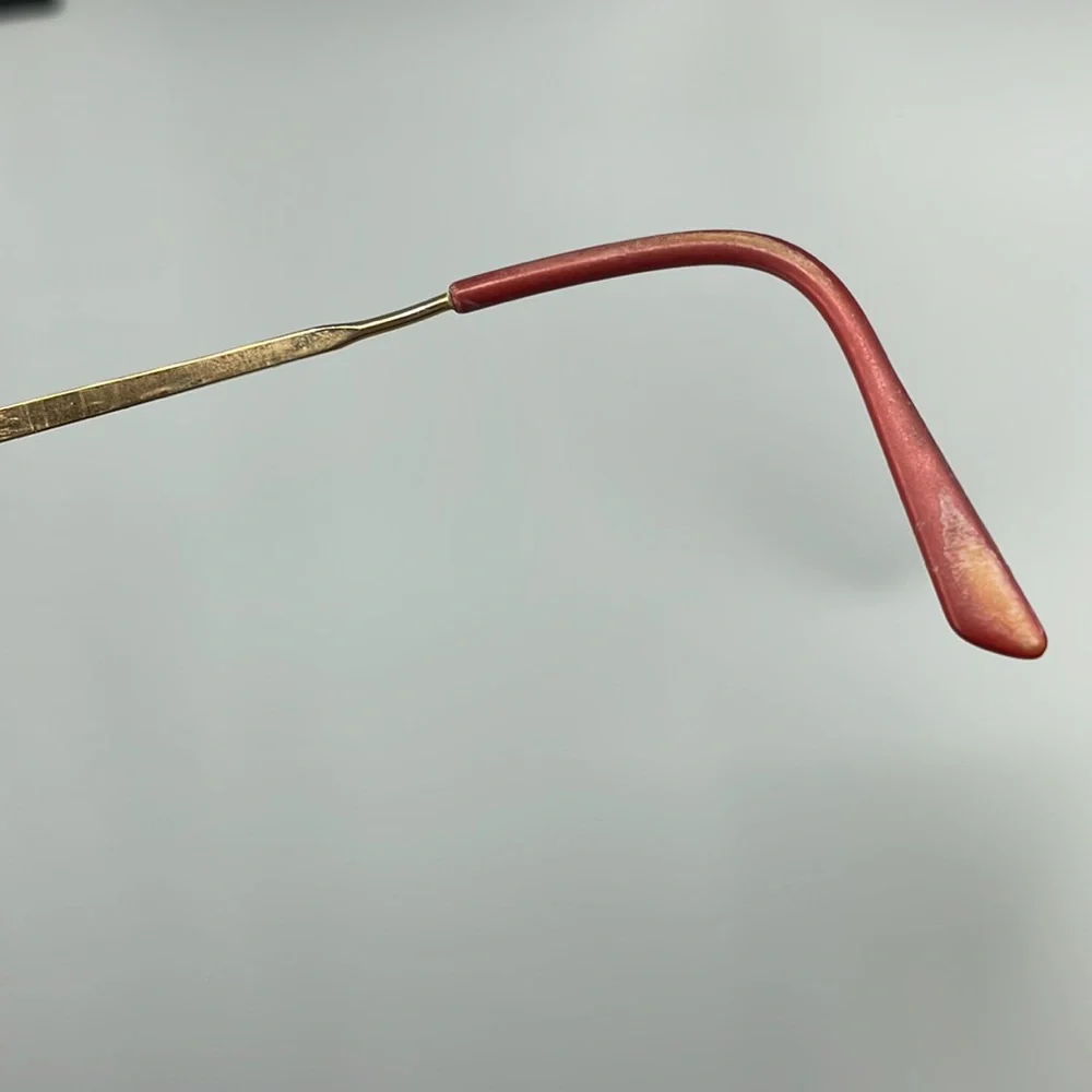 Vintage 70’s Gold & Burgundy Aviator Eyeglasses